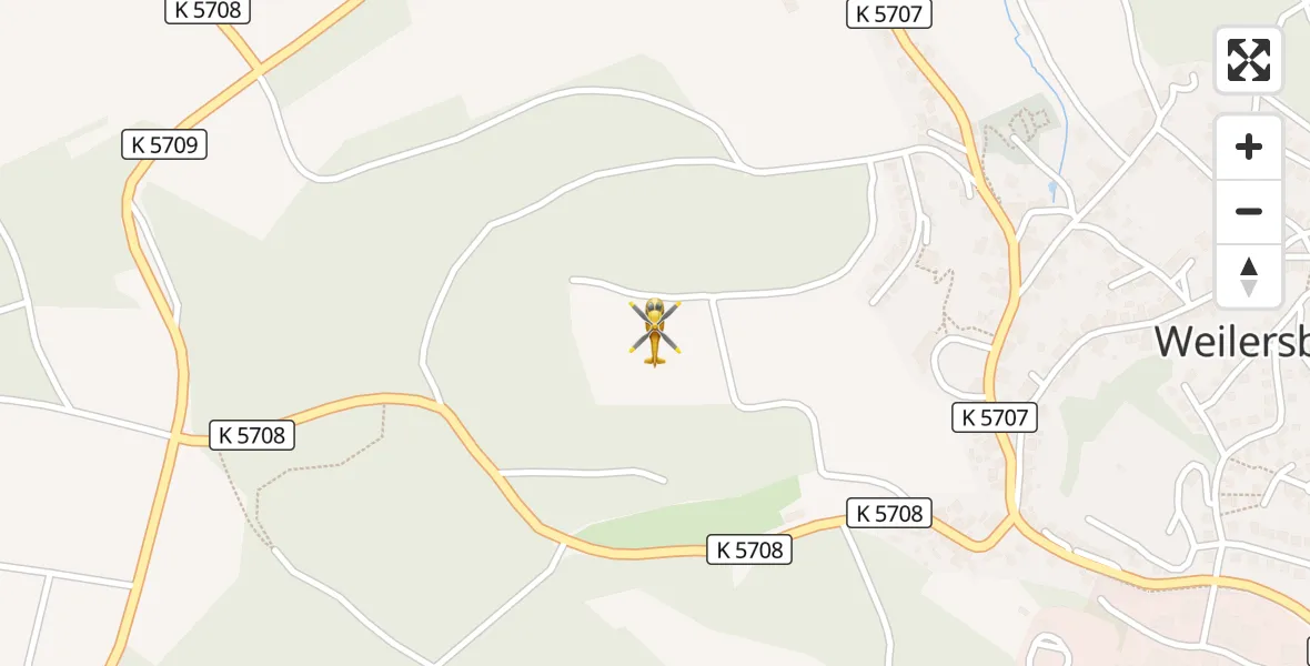 Flugroute Rettungshubschrauber Weilersbach - Weilersbach, 28 Februar 2026, 03:41