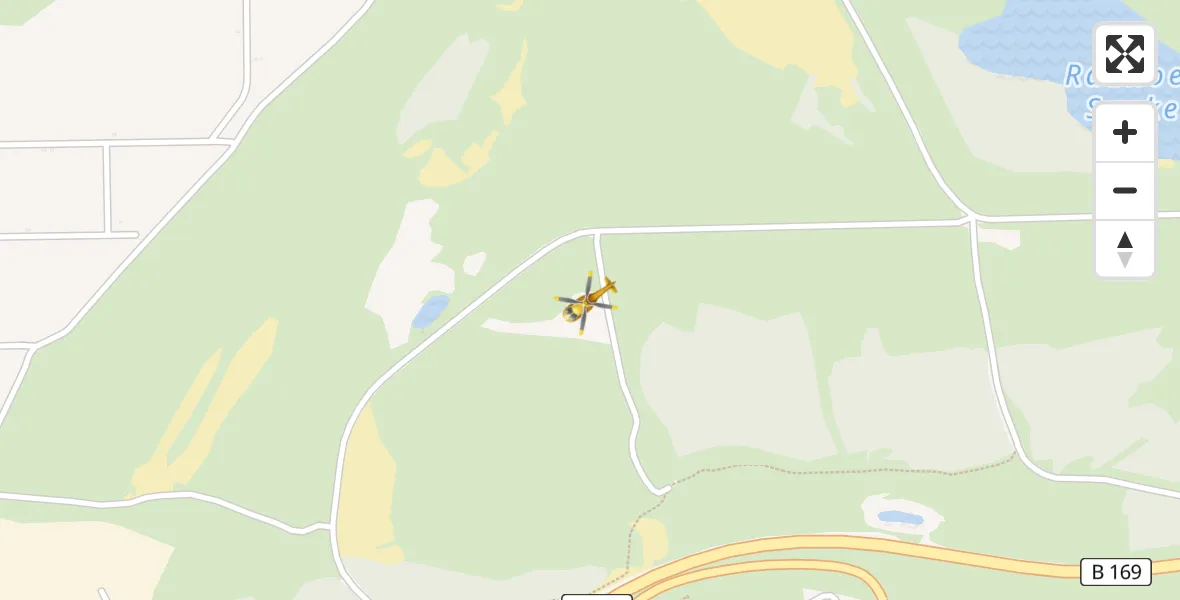 Flugroute Ambulanzhubschrauber Senftenberg - Senftenberg, 28 Februar 2026, 05:02