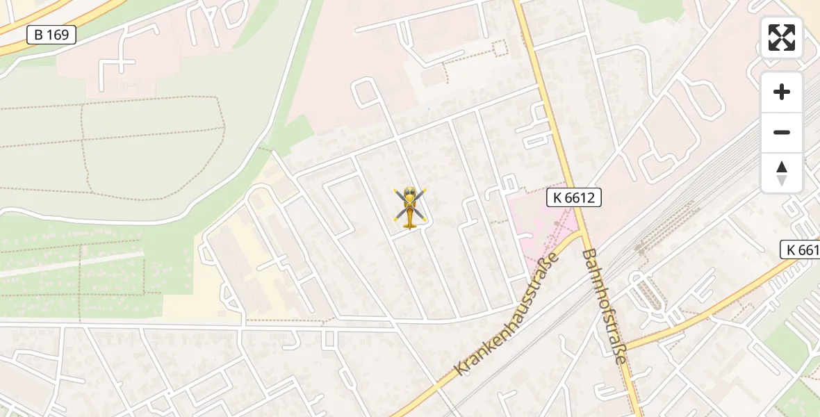 Flugroute Ambulanzhubschrauber Senftenberg - Senftenberg, 28 Februar 2026, 09:58