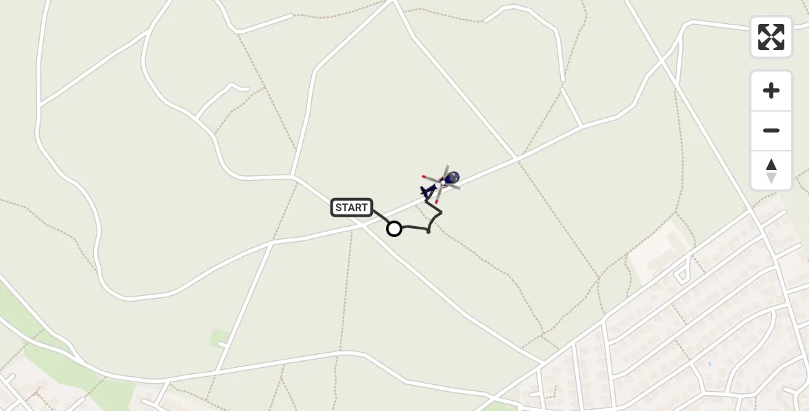 Routekaart van de vlucht: Polizeihubschrauber nach Oberjosbach, Eschenweg