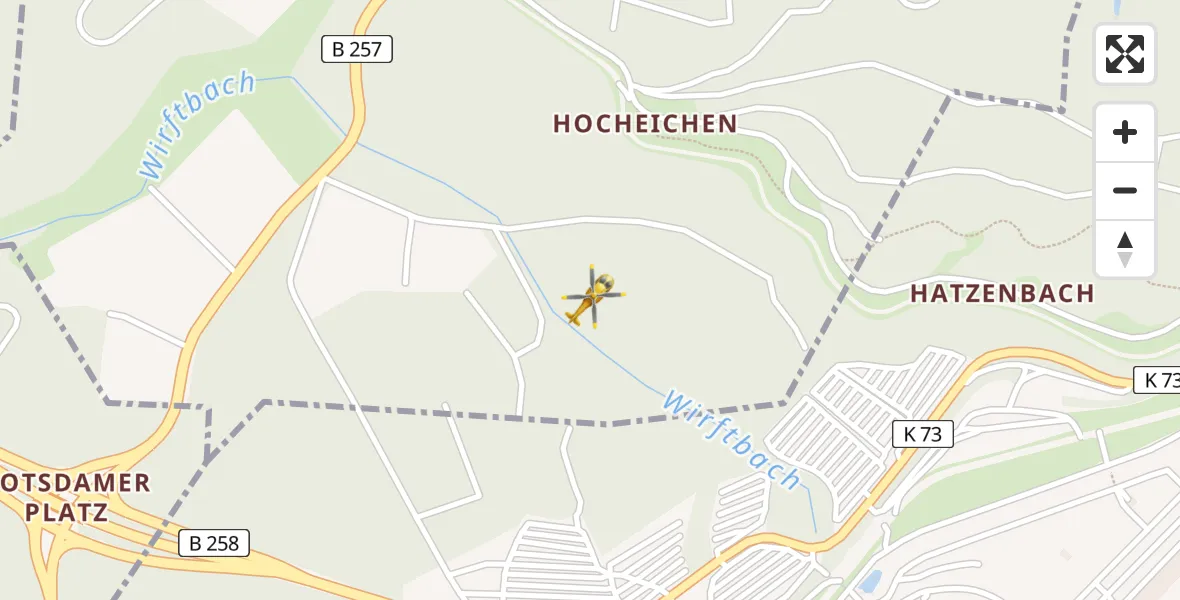 Flugroute Ambulanzhubschrauber Nürburg - Nürburg, 28 Februar 2026, 14:21