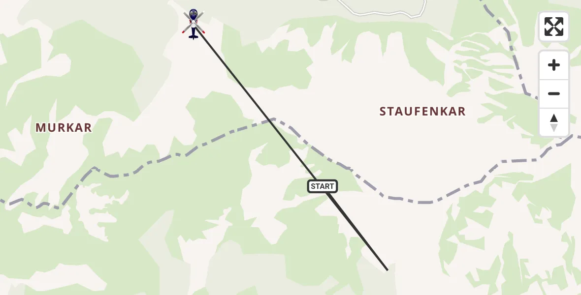 Flugroute Polizeihubschrauber Bad Reichenhall - Inzell, 28 Februar 2026, 15:14