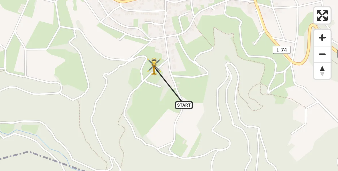 Flugroute Ambulanzhubschrauber Wershofen - Wershofen, 28 Februar 2026, 16:22