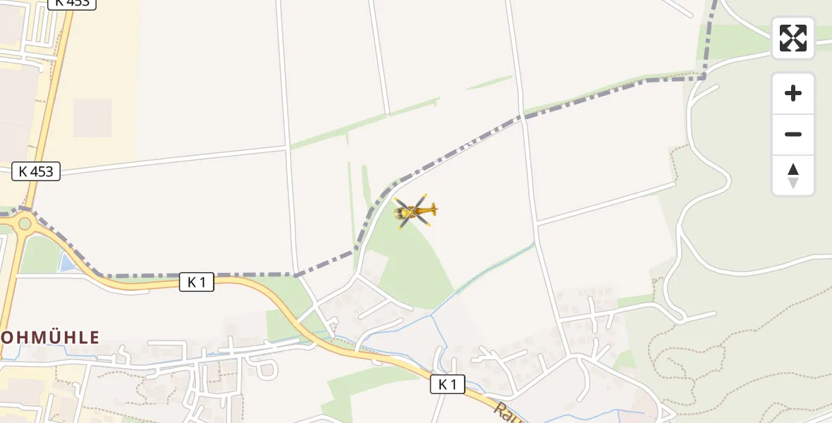 Flugroute Ambulanzhubschrauber Bovenden - Bovenden, 01 März 2026, 02:33