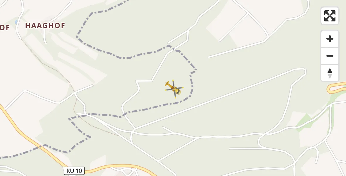 Flugroute Rettungshubschrauber Waizendorf - Waizendorf, 01 März 2026, 14:45