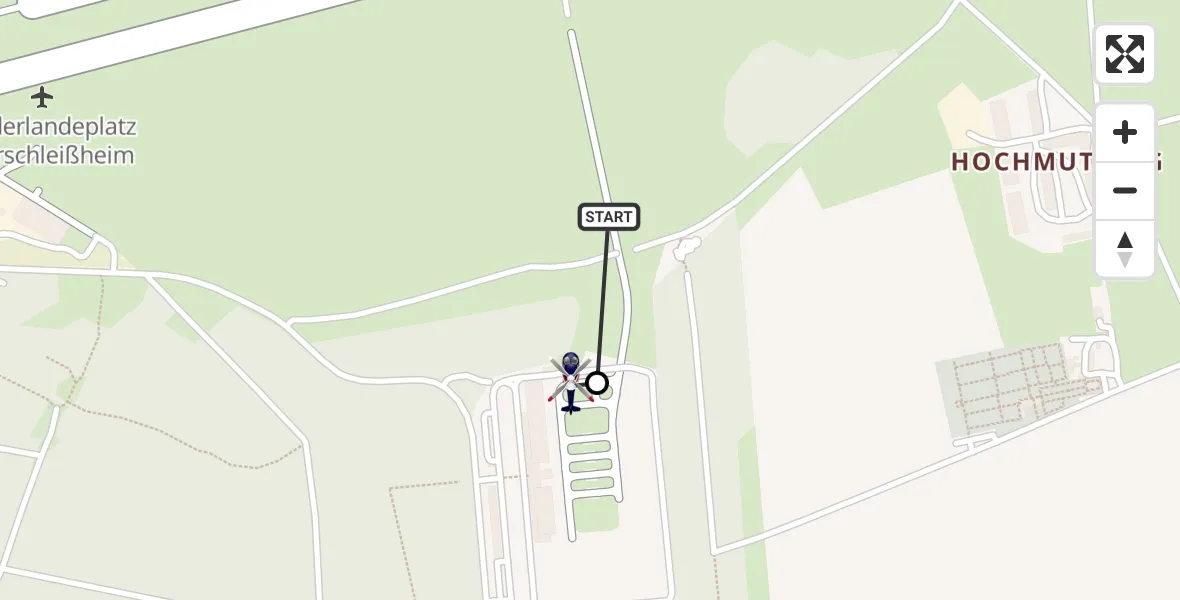 Flugroute Polizeihubschrauber Oberschleissheim Heliport - Oberschleißheim, 01 März 2026, 20:10