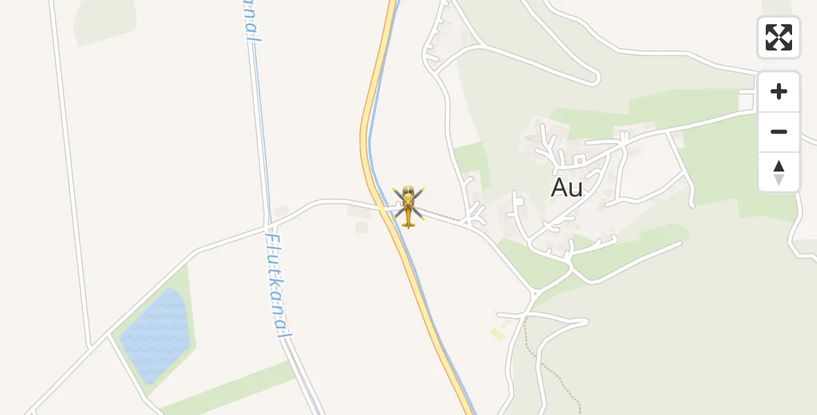 Flugroute Rettungshubschrauber Au - Au, 02 März 2026, 10:22