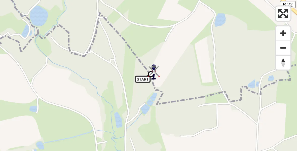 Flugroute Polizeihubschrauber Meerbodenreuth - Kirchendemenreuth, 02 März 2026, 10:38