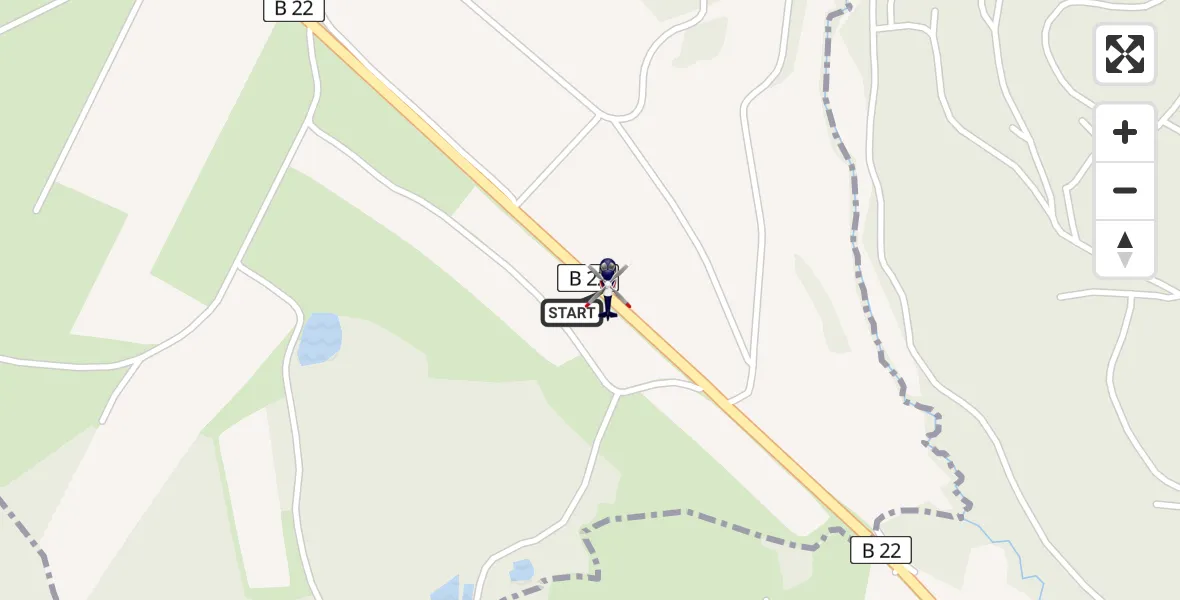 Flugroute Polizeihubschrauber Kirchendemenreuth - Kirchendemenreuth, 02 März 2026, 11:21