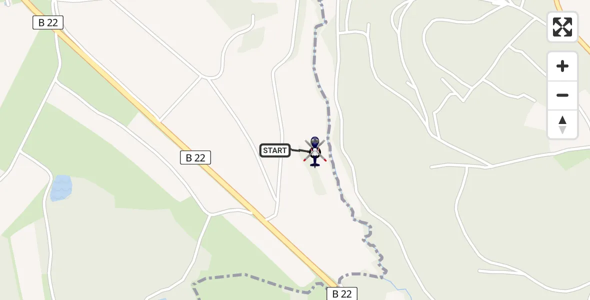Flugroute Polizeihubschrauber Kirchendemenreuth - Altenstadt an der Waldnaab, 02 März 2026, 11:51