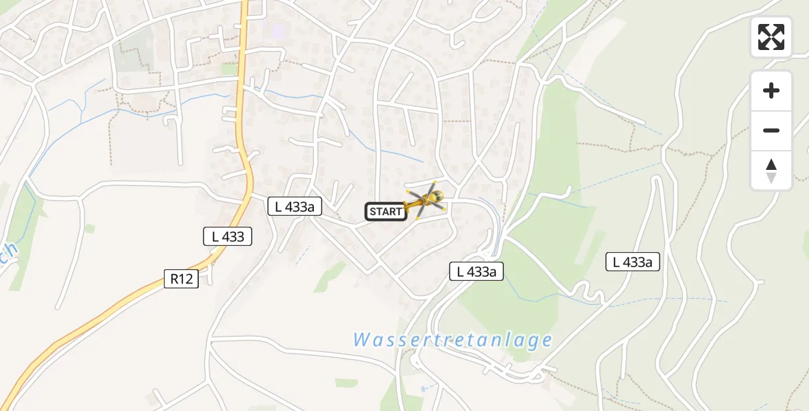 Flugroute Rettungshubschrauber Denkingen - Denkingen, 02 März 2026, 15:22