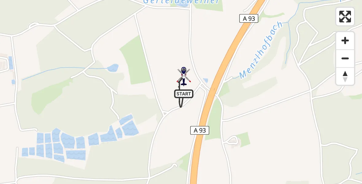 Flugroute Polizeihubschrauber Kirchendemenreuth - Kirchendemenreuth, 02 März 2026, 16:42