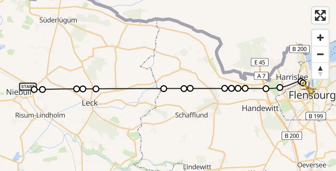 Routekaart van de vlucht: Rettungshubschrauber nach Westliche Höhe, Burgplatz