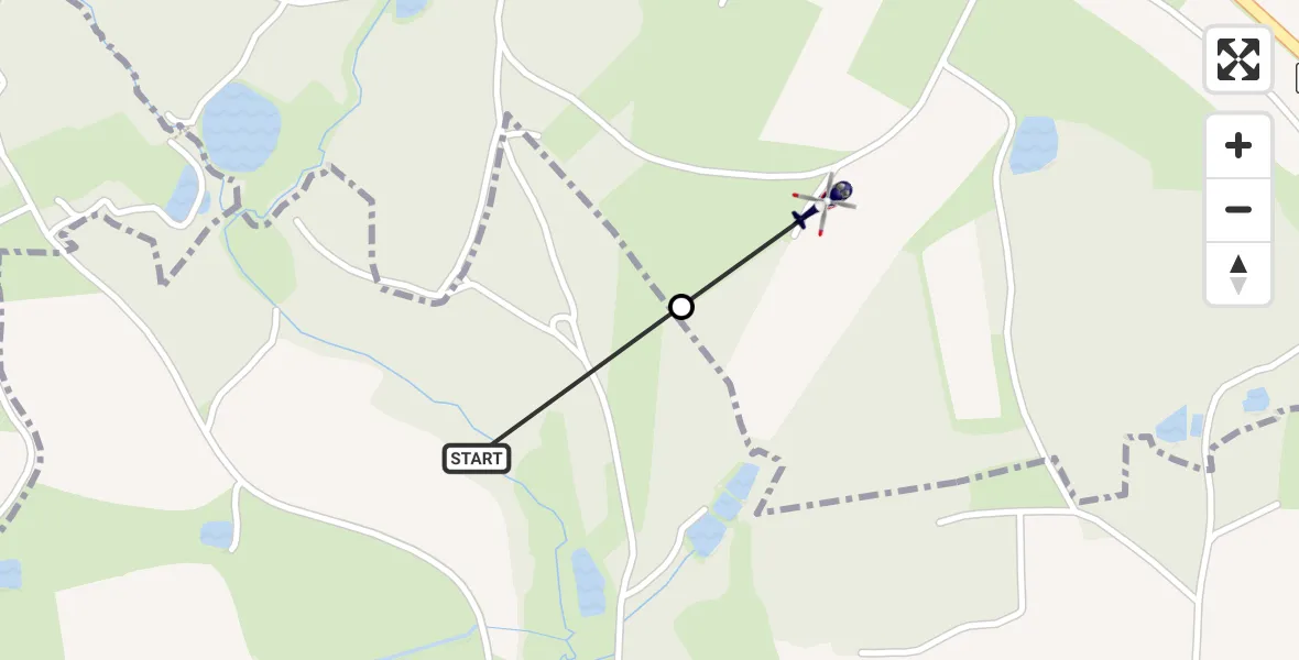 Routekaart van de vlucht: Polizeihubschrauber nach Kirchendemenreuth