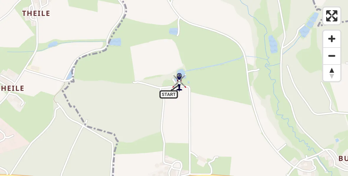 Flugroute Polizeihubschrauber Meerbodenreuth - Meerbodenreuth, 03 März 2026, 10:25