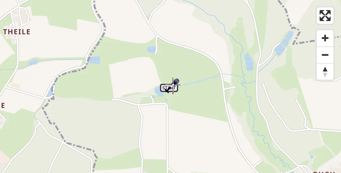 Flugroute Polizeihubschrauber Meerbodenreuth - Meerbodenreuth, 03 März 2026, 10:31