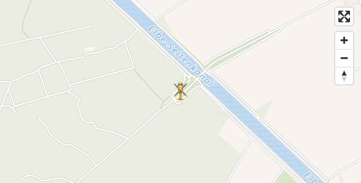 Flugroute Rettungshubschrauber Wieren - Wieren, 03 März 2026, 13:40