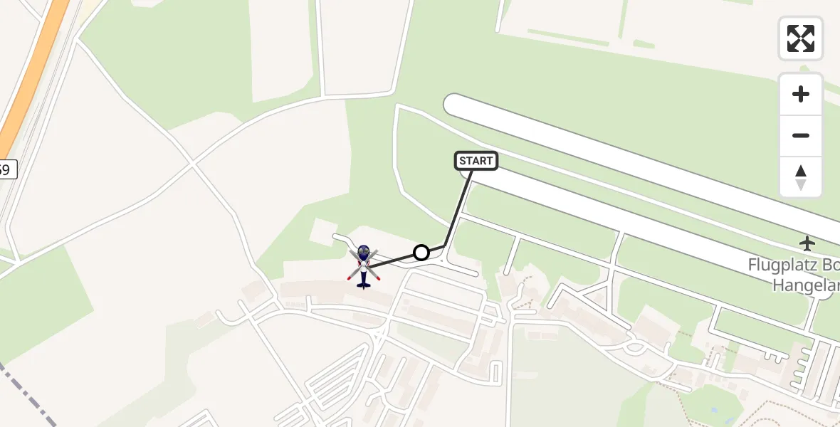 Flugroute Polizeihubschrauber Bonn-Hangelar Airfield - Sankt Augustin, 04 März 2026, 08:26