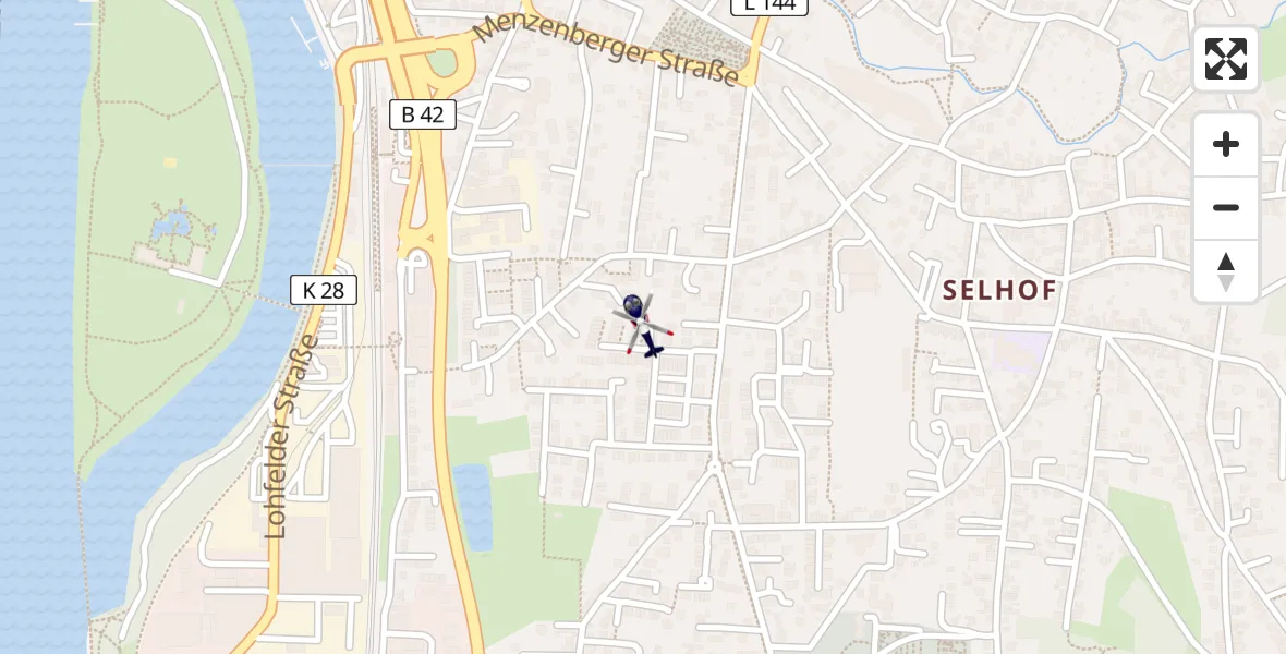 Routekaart van de vlucht: Polizeihubschrauber nach Bad Honnef