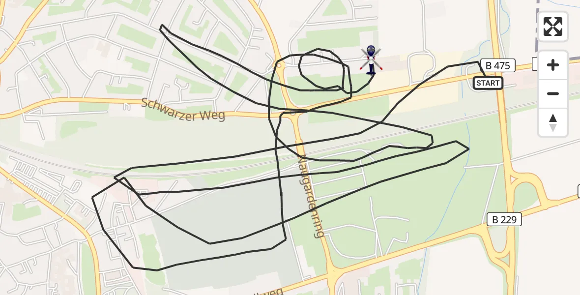 Flugroute Polizeihubschrauber Soest - Soest, 04 März 2026, 16:27