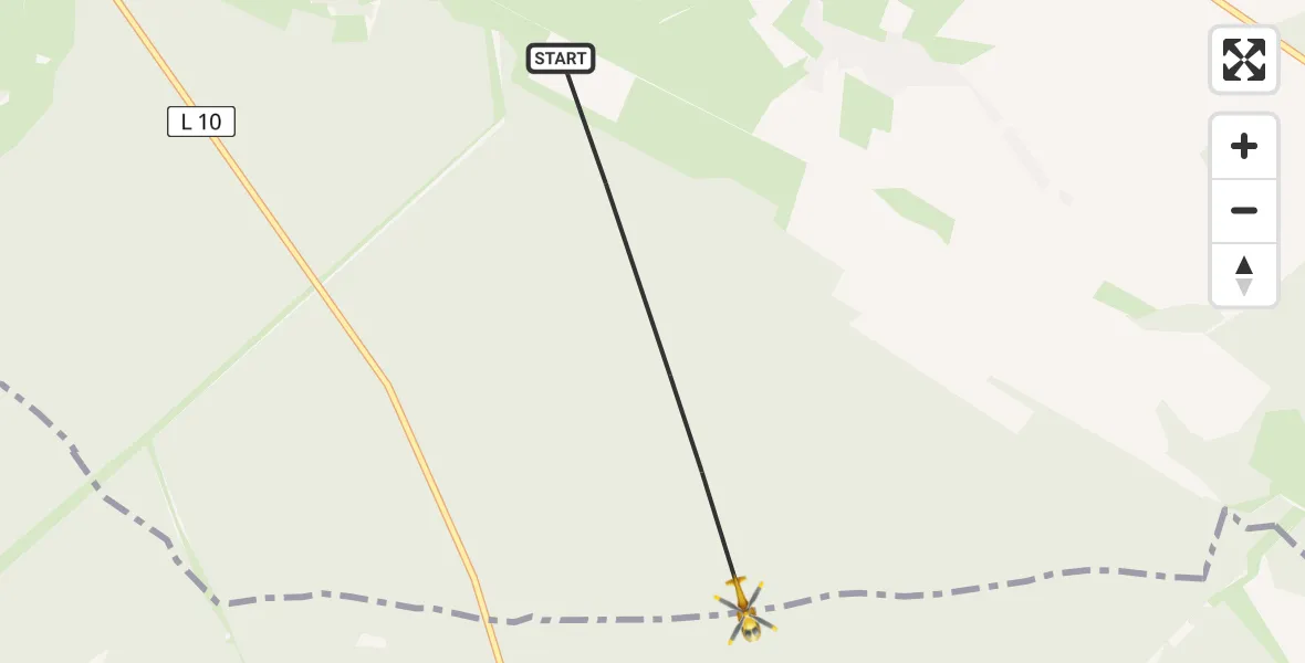 Flugroute Rettungshubschrauber Plattenburg - Groß Lüben, 05 März 2026, 16:11