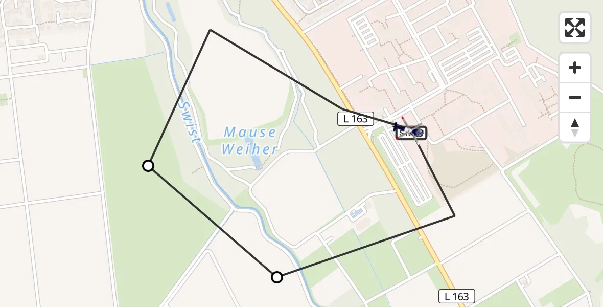 Flugroute Polizeihubschrauber Heimerzheim - Heimerzheim, 06 März 2026, 10:16