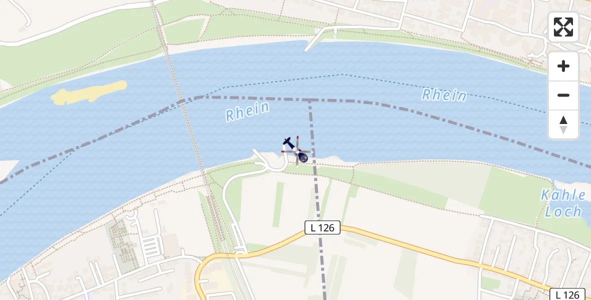 Routekaart van de vlucht: Polizeihubschrauber nach Urmitz