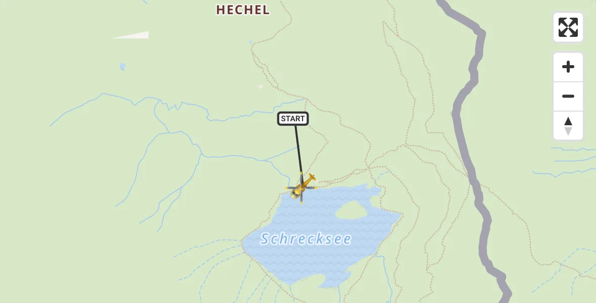 Flugroute Rettungshubschrauber Bad Hindelang - Bad Hindelang, 07 März 2026, 11:50