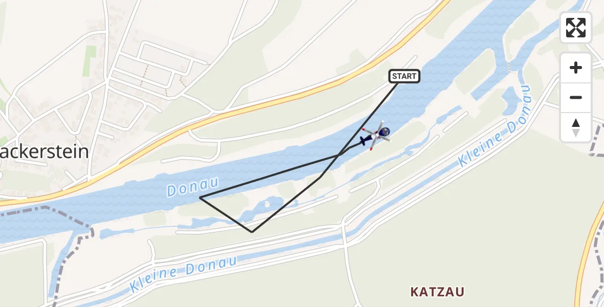 Flugroute Polizeihubschrauber Wackerstein - Wackerstein, 07 März 2026, 12:17