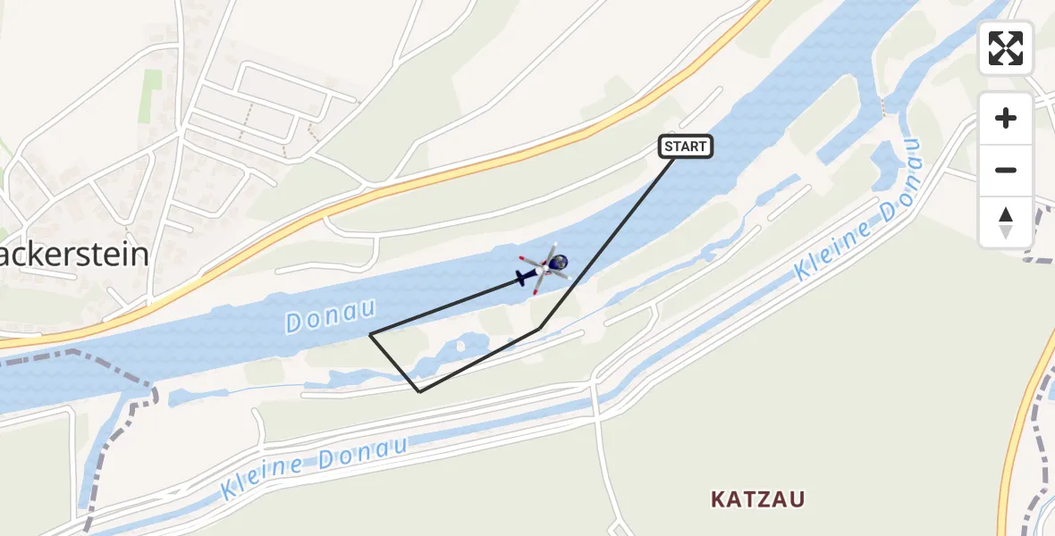 Flugroute Polizeihubschrauber Wackerstein - Wackerstein, 07 März 2026, 12:42