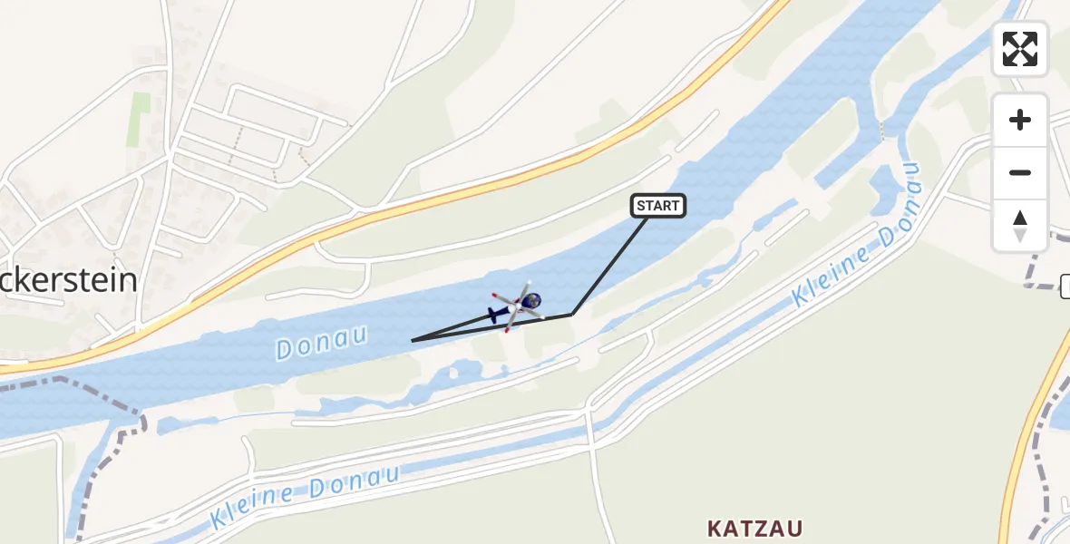 Flugroute Polizeihubschrauber Wackerstein - Wackerstein, 07 März 2026, 12:48