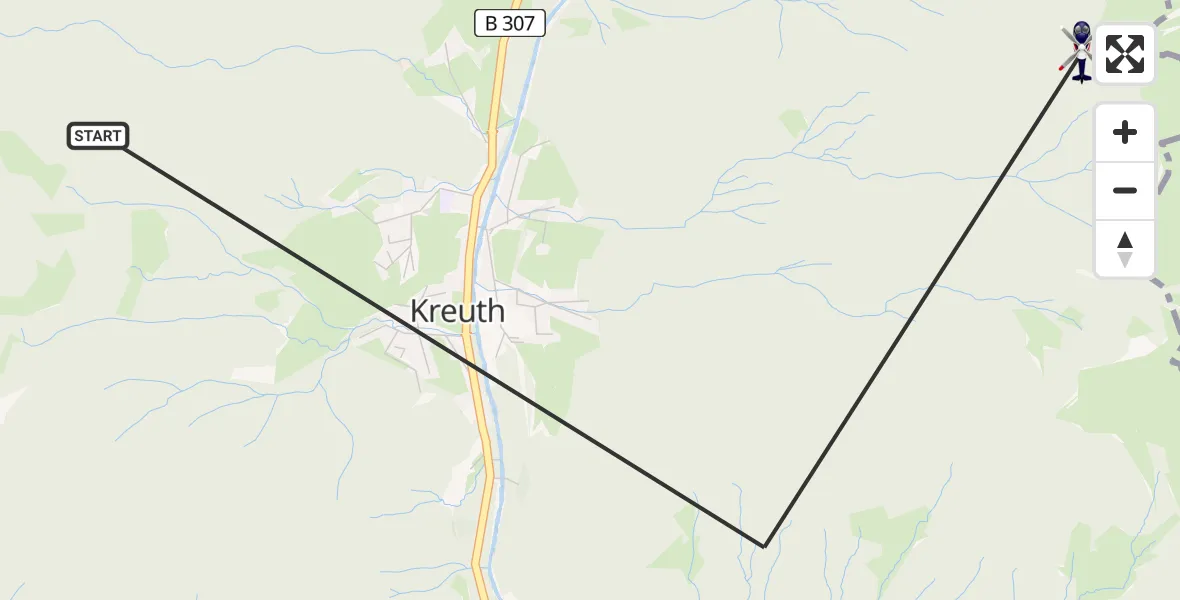 Routekaart van de vlucht: Polizeihubschrauber nach Kreuth, Wallberg-Rodelbahn
