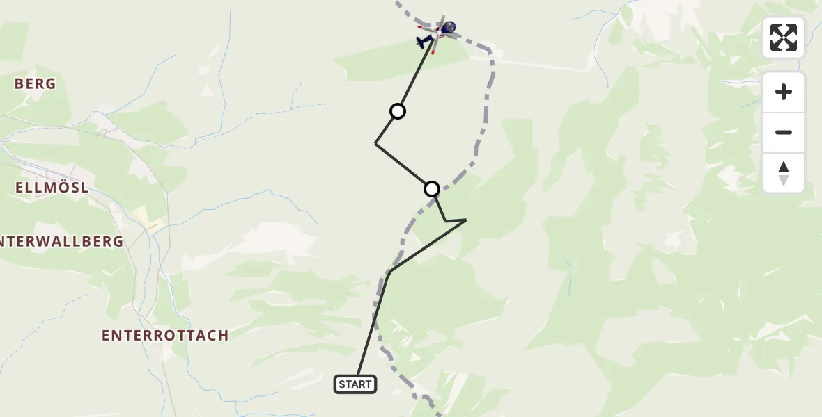 Flugroute Polizeihubschrauber Schliersee - Schliersee, 07 März 2026, 15:20