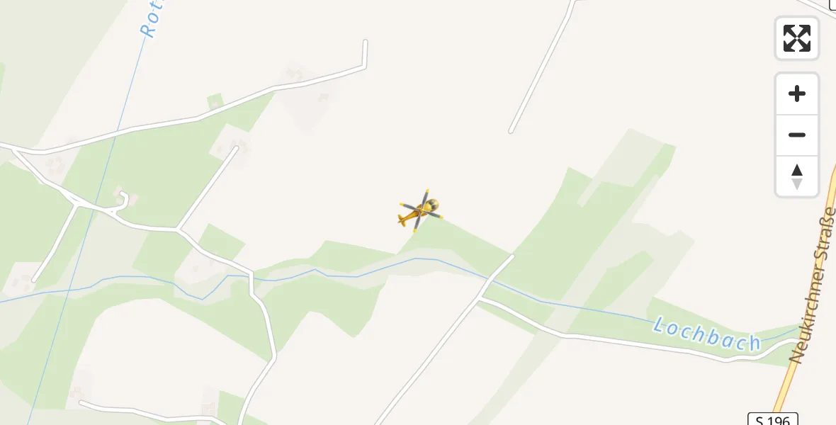 Flugroute Rettungshubschrauber Neukirchen - Neukirchen, 07 März 2026, 14:28