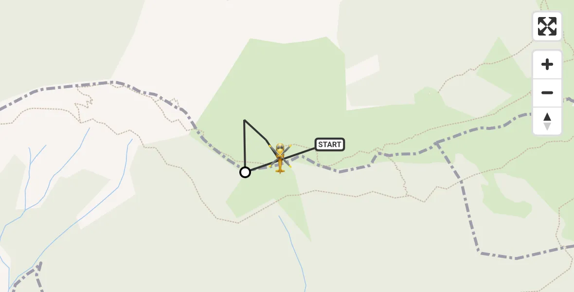 Flugroute Rettungshubschrauber Saulgrub - Ettaler Forst, 07 März 2026, 16:52