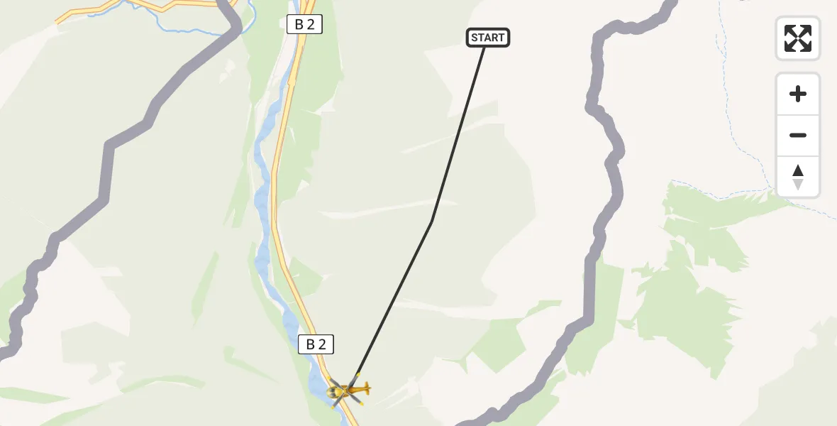 Flugroute Rettungshubschrauber Mittenwald - Mittenwald, 07 März 2026, 17:03