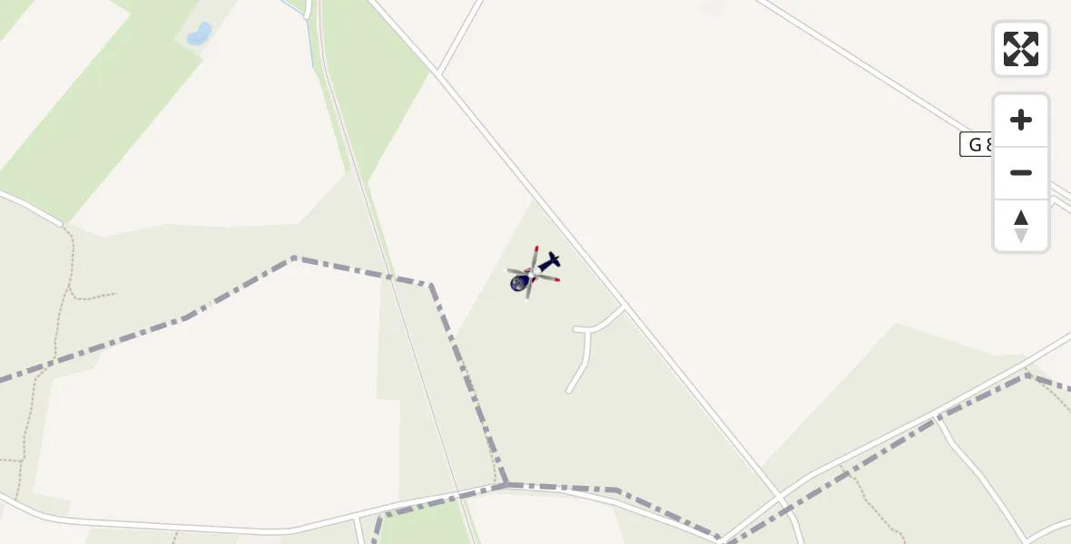 Routekaart van de vlucht: Polizeihubschrauber nach Wiemersdorf