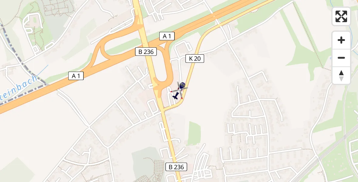 Routekaart van de vlucht: Polizeihubschrauber nach Schwerte