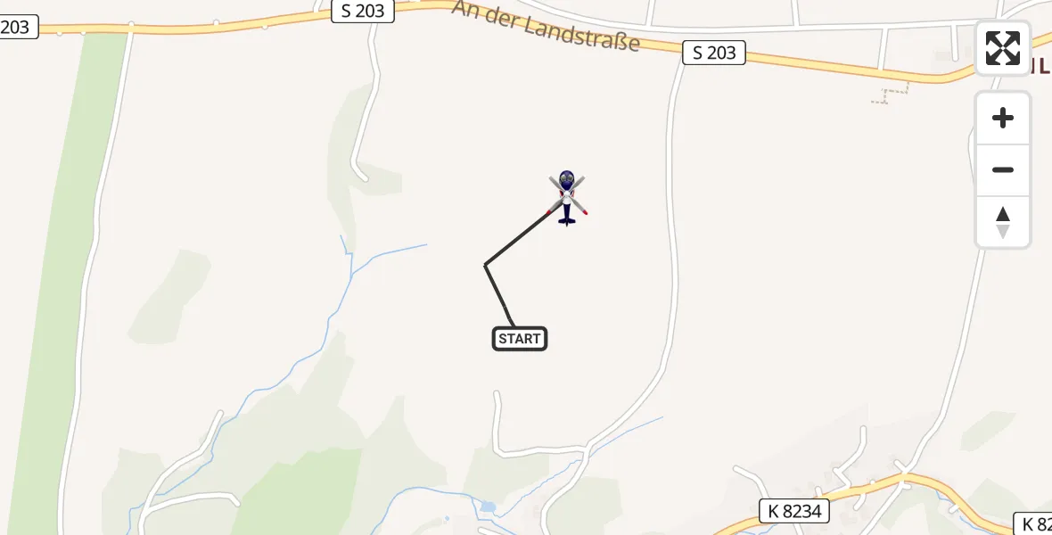 Flugroute Polizeihubschrauber Mühlbach - Mühlbach, 10 März 2026, 09:32
