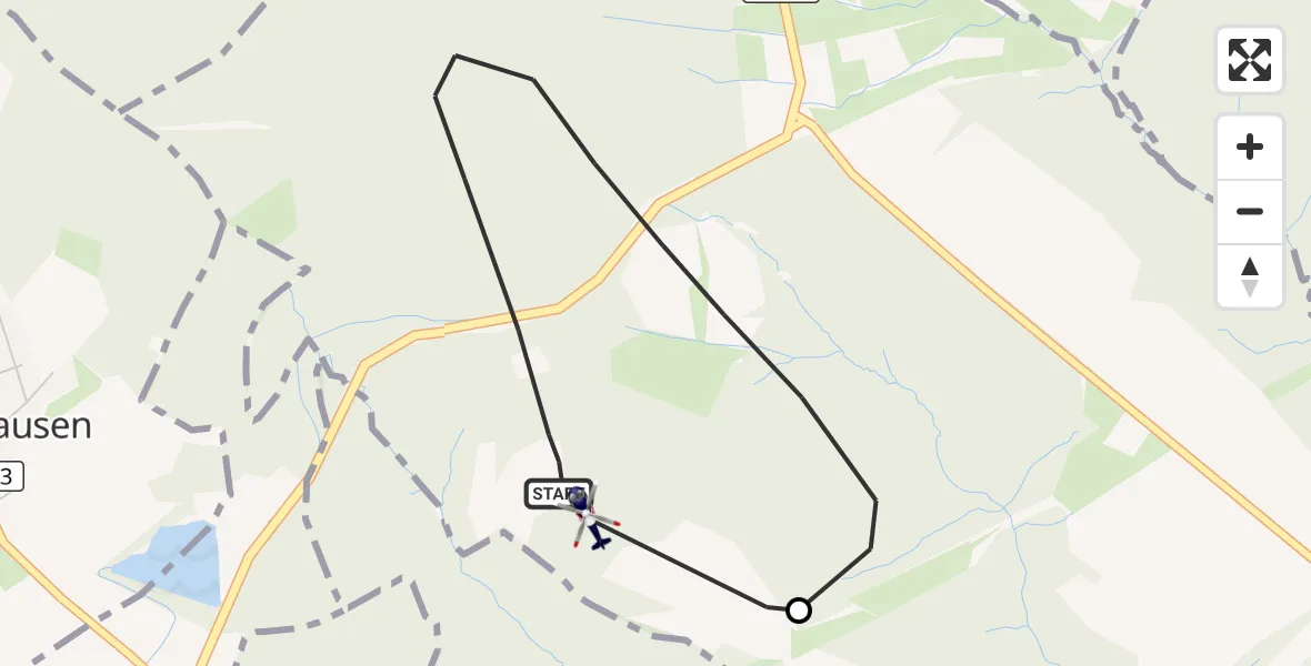 Flugroute Polizeihubschrauber Langenscheid - Geilnau, 10 März 2026, 10:40