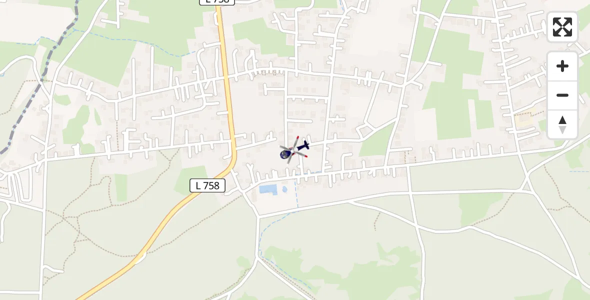 Flugroute Polizeihubschrauber Detmold - Detmold, 10 März 2026, 12:02