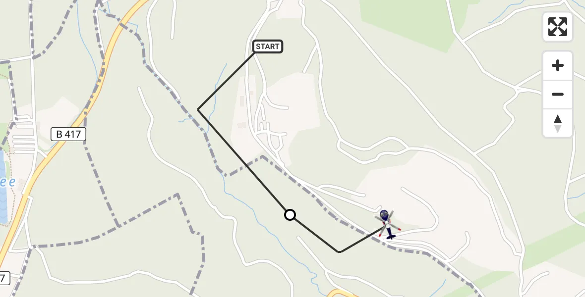 Routekaart van de vlucht: Polizeihubschrauber nach Geilnau, K 25