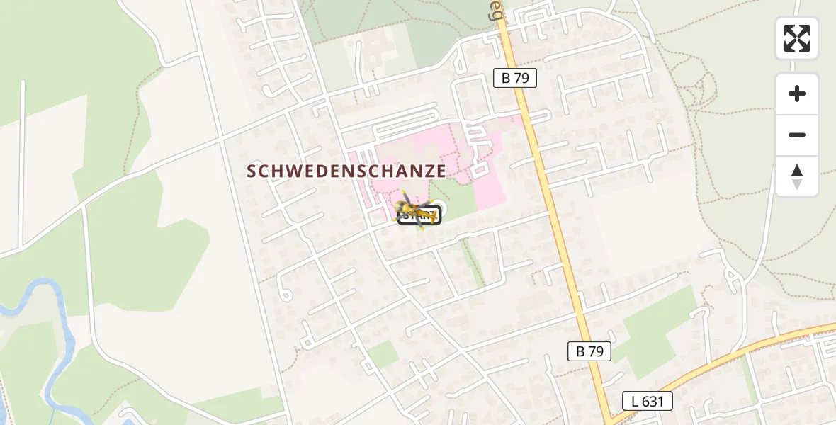 Routekaart van de vlucht: Rettungshubschrauber nach Wolfenbüttel Municipal Hospital Heliport (Christoph 30)