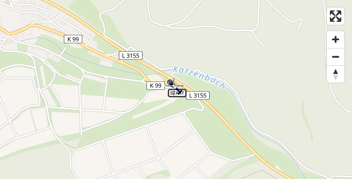 Flugroute Polizeihubschrauber Sachsenhausen - Sachsenhausen, 10 März 2026, 14:50