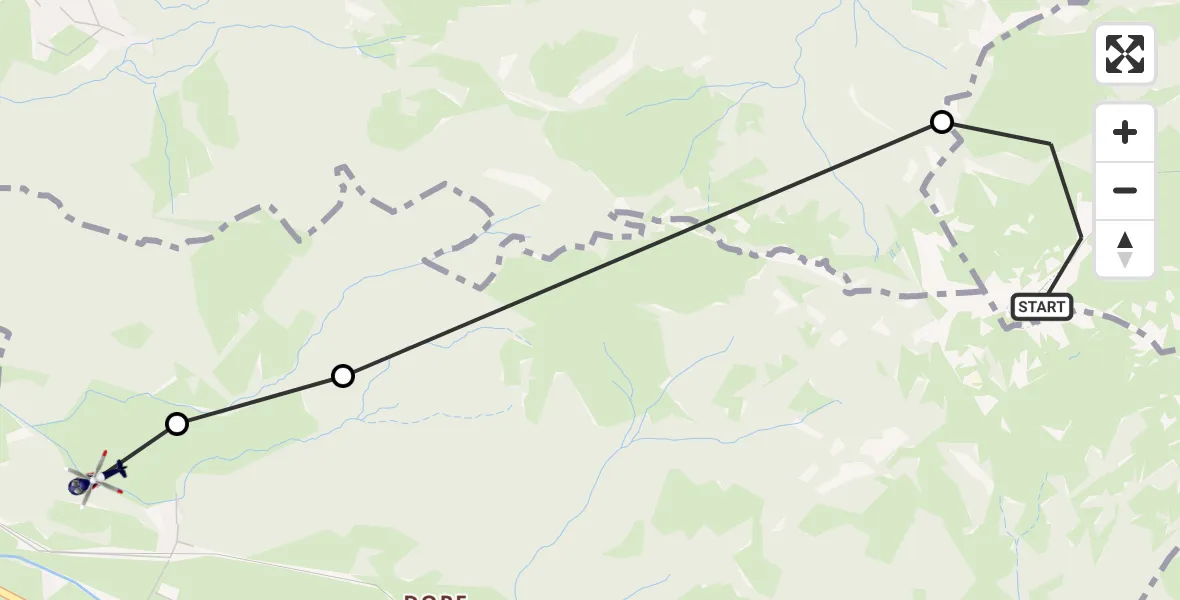Routekaart van de vlucht: Polizeihubschrauber nach Bayrischzell