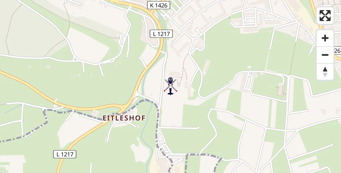 Flugroute Polizeihubschrauber Holzheim - Holzheim, 11 März 2026, 06:17