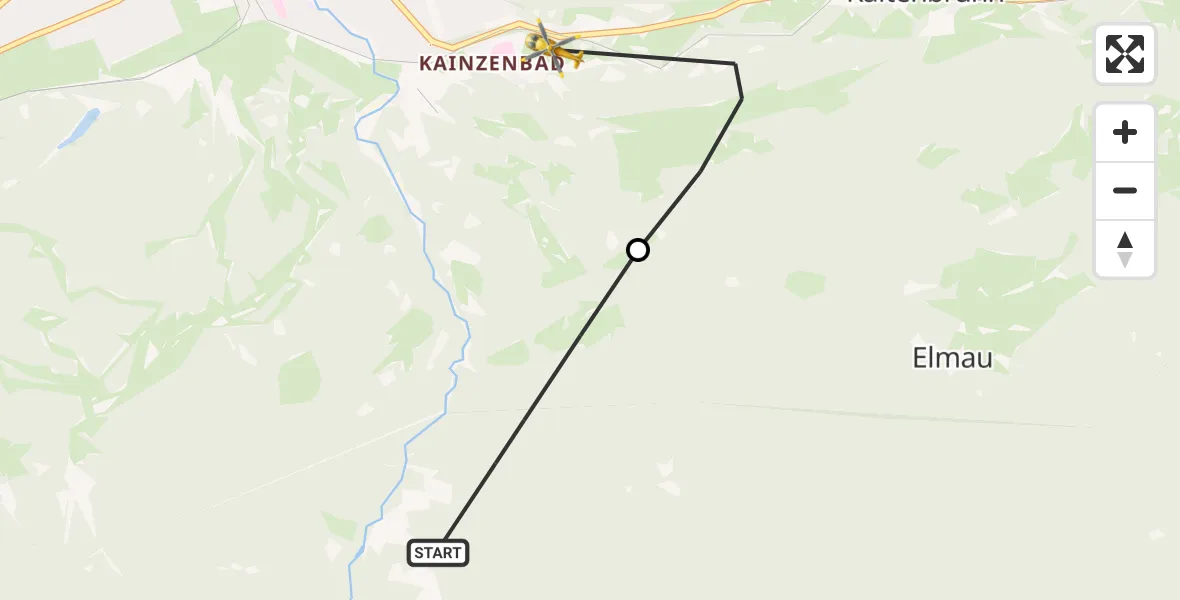 Flugroute Rettungshubschrauber Garmisch-Partenkirchen - Garmisch-Partenkirchen Clinic Heliport, 11 März 2026, 10:22