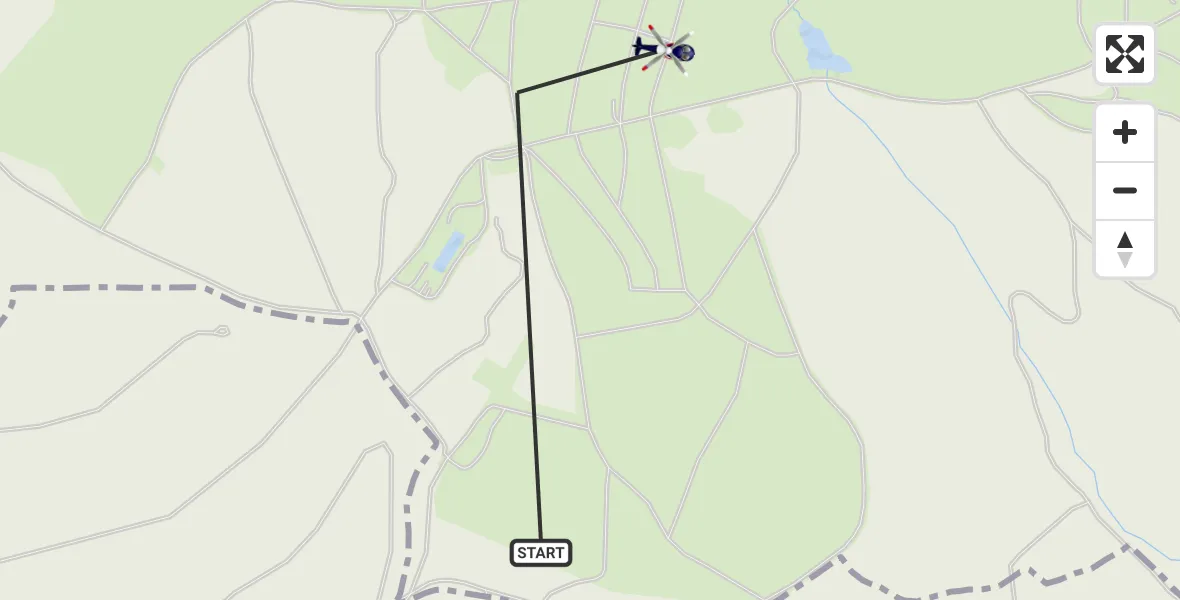 Flugroute Polizeihubschrauber Wildflecken - Wildflecken, 11 März 2026, 11:27