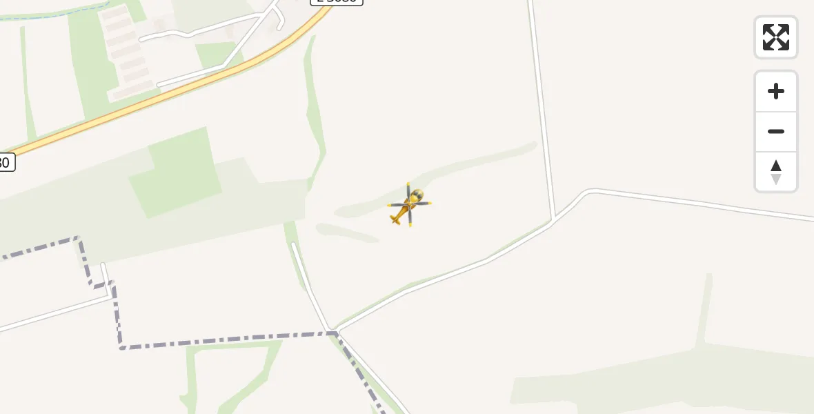 Flugroute Rettungshubschrauber Werther - Werther, 11 März 2026, 11:55