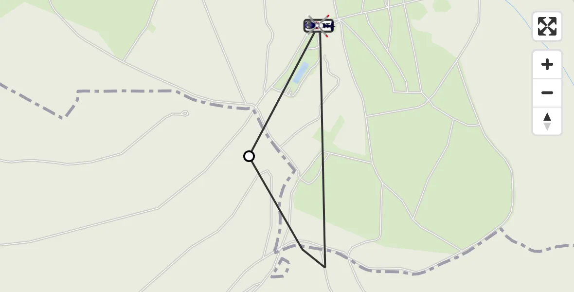 Flugroute Polizeihubschrauber Wildflecken - Wildflecken, 11 März 2026, 12:49